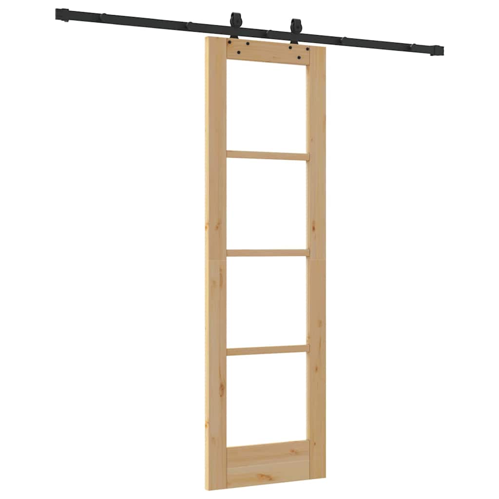 Skyvedør ORKDAL Naturlig og svart 61 x 198,5 cm