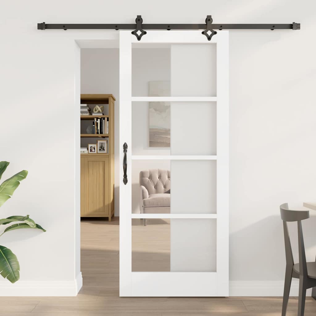 Skyvedør ORKDAL Hvit og svart 83 x 202 cm
