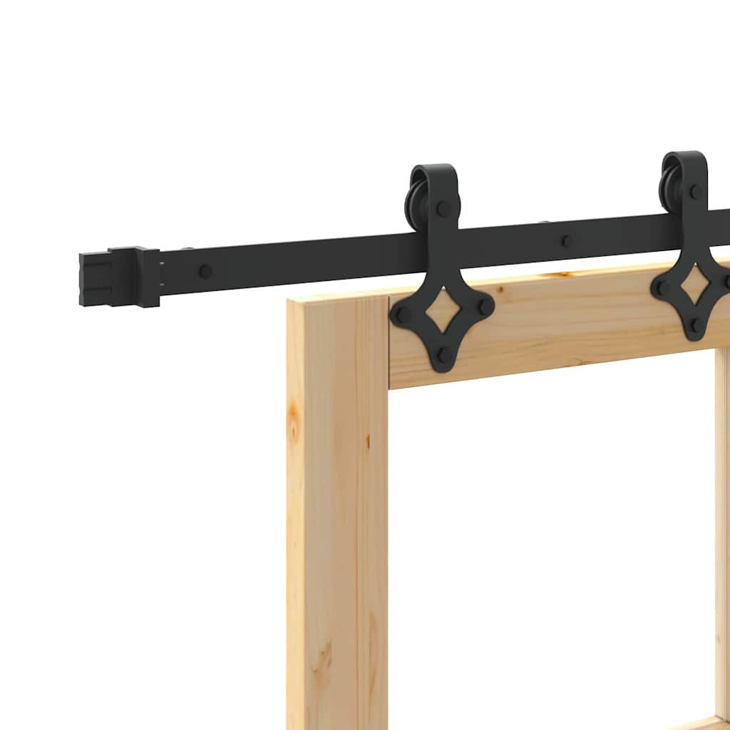 Skyvedør ORKDAL Naturlig og svart 93 x 202 cm