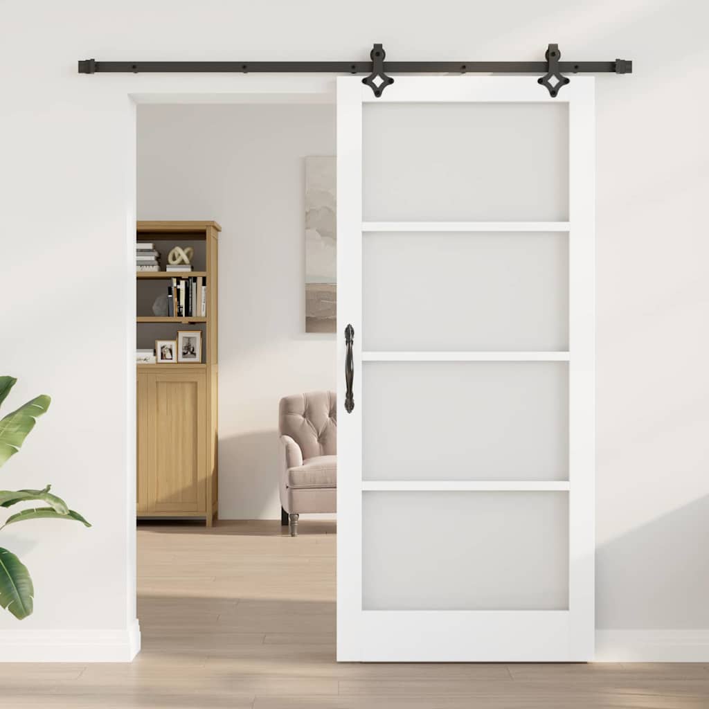 Skyvedør ORKDAL Hvit og svart 93 x 211 cm