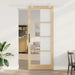 Skyvedør Naturlig 93 x 232 cm Massivt furutre og glass