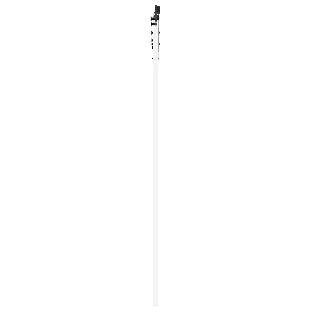 Skyvedør Hvit og svart 93 x 202 cm Massivt furutre og glass
