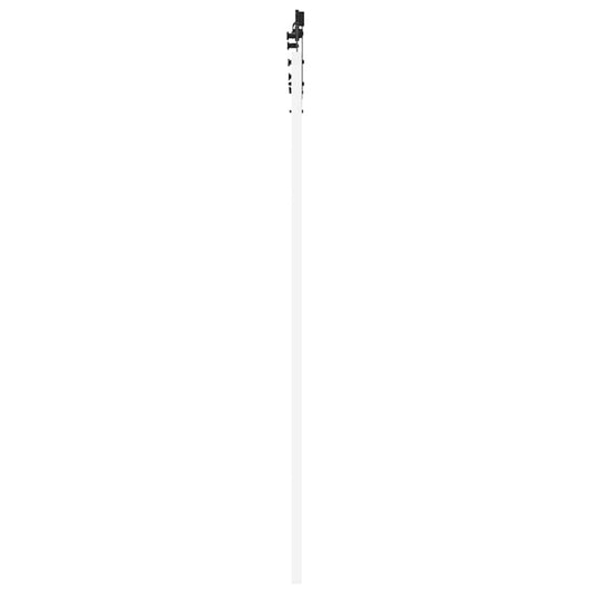 Skyvedør Hvit og svart 93 x 202 cm Massivt furutre og glass