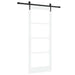 Skyvedør ORKDAL Hvit 83 x 202 cm Massivt furutre og glass