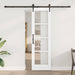 Skyvedør ORKDAL Hvit 61 x 198,5 cm Massivt furutre og glass