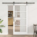 Skyvedør ORKDAL Hvit 93 x 202 cm Massivt furutre og glass