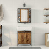 Baderomsinnredningssett med hylle 2 pcs Brun 60 x 30 x 60 cm