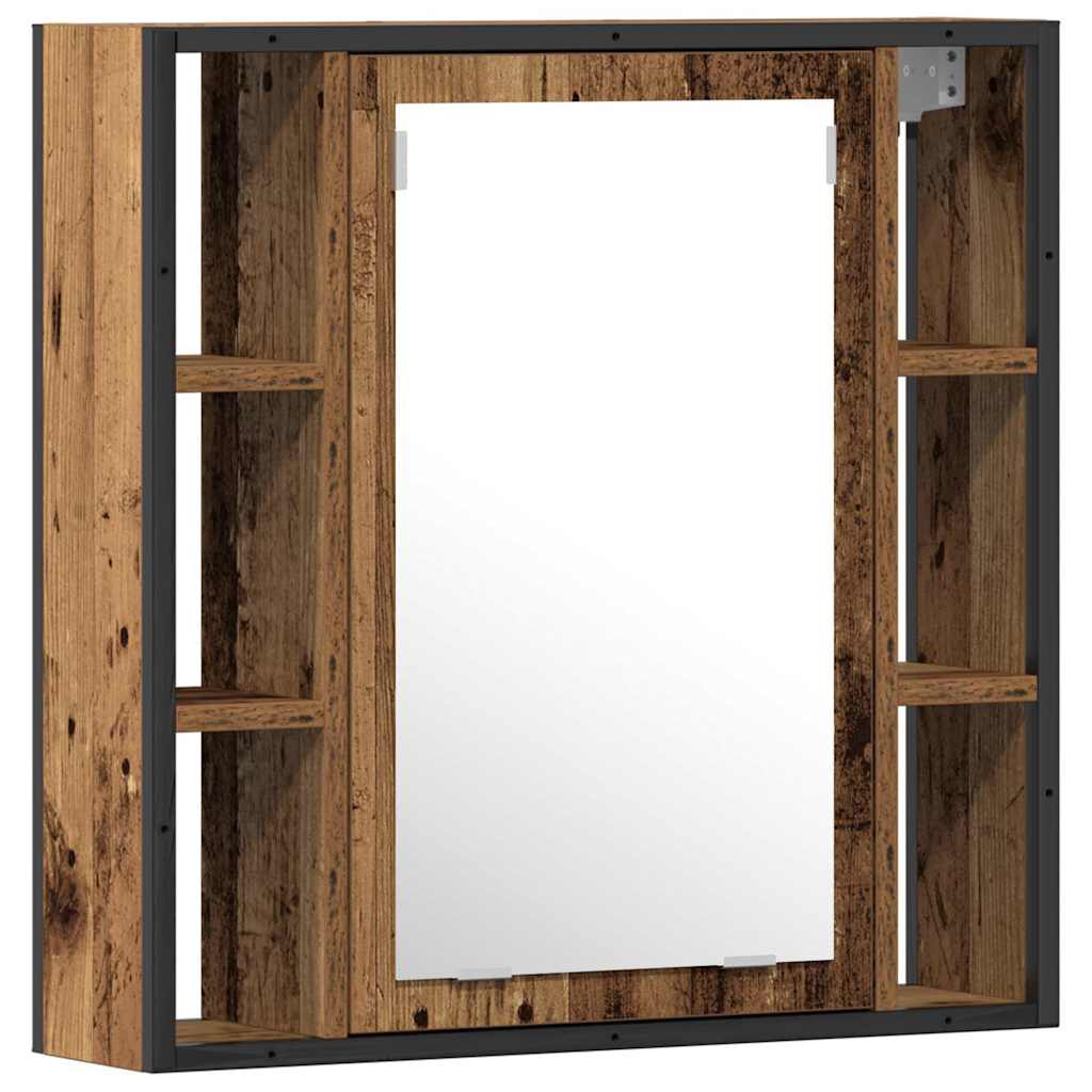 Baderomsinnredningssett med hylle 2 pcs Brun 60 x 30 x 60 cm