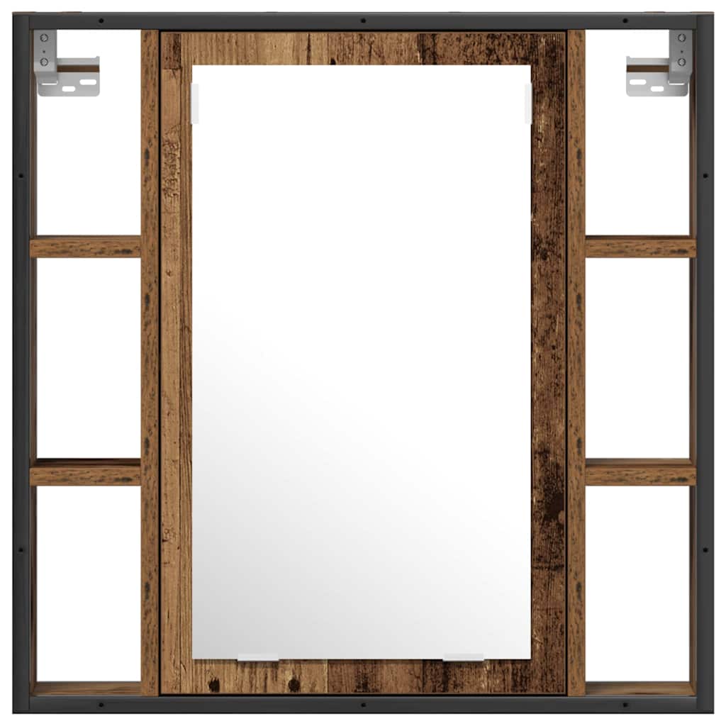 Baderomsinnredningssett med hylle 2 pcs Brun 60 x 30 x 60 cm