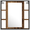 Baderomsinnredningssett med hylle 2 pcs Brun 60 x 30 x 60 cm