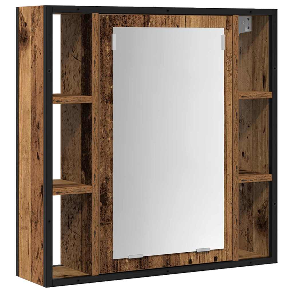 Baderomsinnredningssett med hylle 2 pcs Brun 60 x 30 x 60 cm