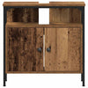 Baderomsinnredningssett med hylle 2 pcs Brun 60 x 30 x 60 cm