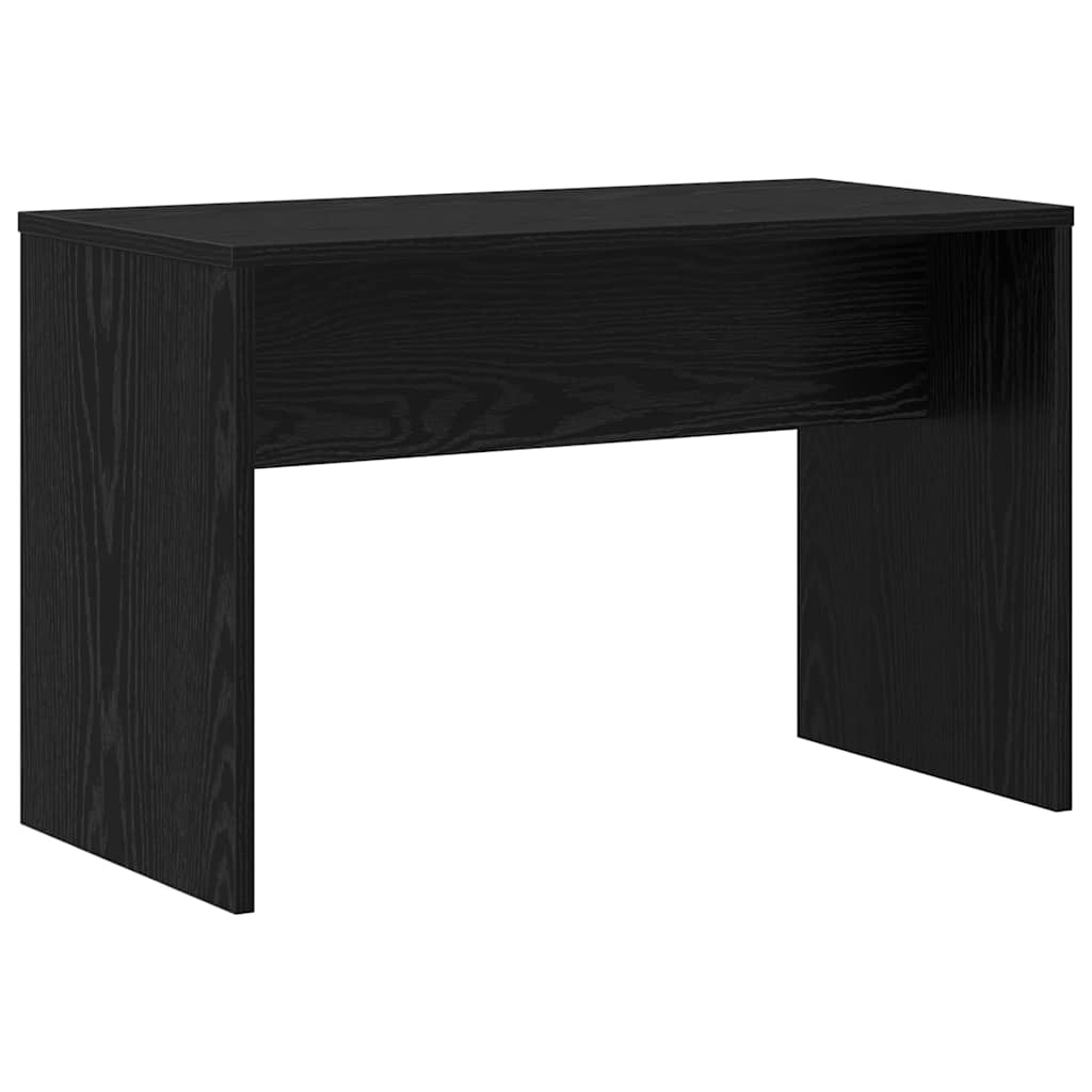 LED Sminkebordsett med speillys 2 pcs Svart Eik Konstruert tre