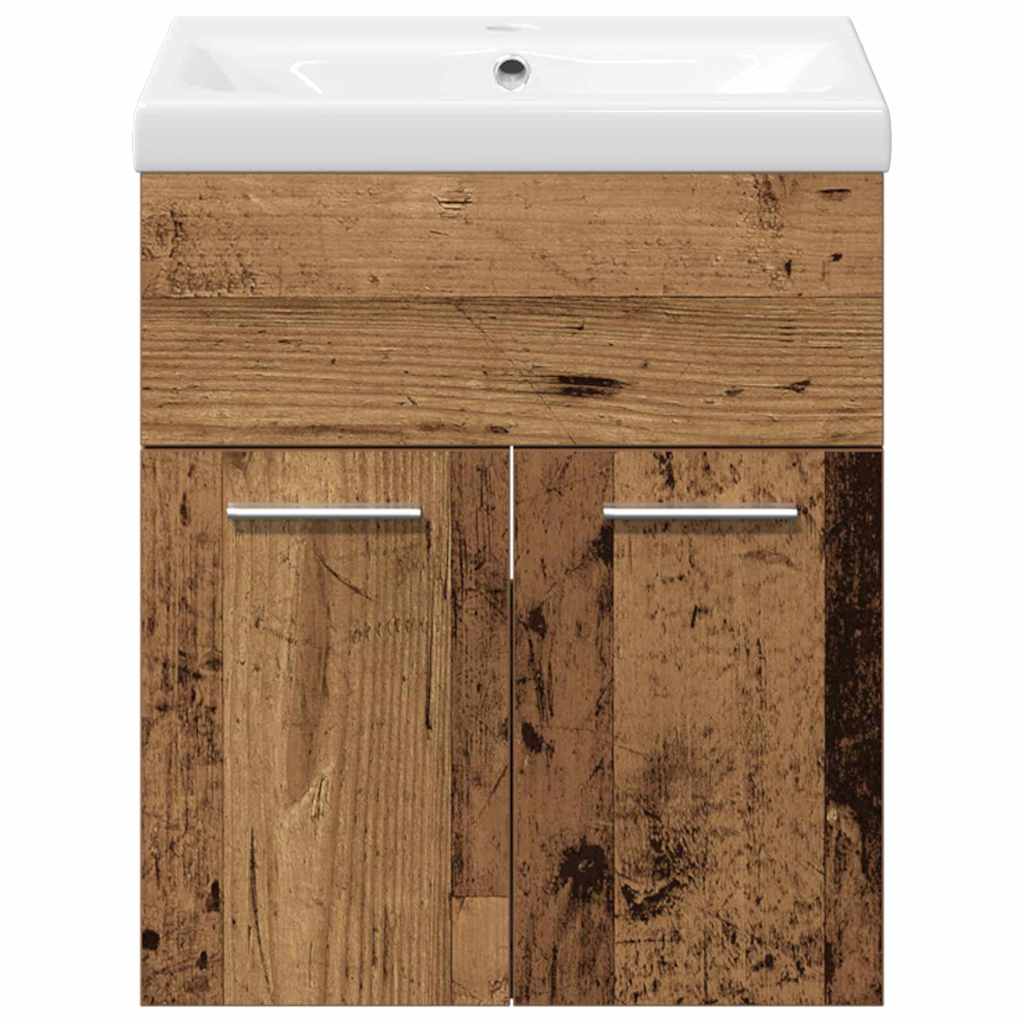 Baderomsinnredningssett 3 pcs Gamle tre 41 x 38.5 x 46 cm