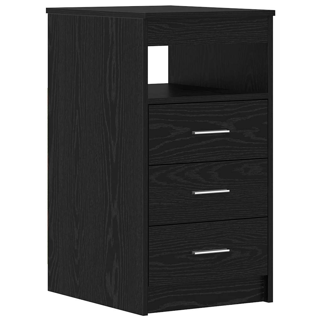 Skrivebord 2 pcs Svart Eik 140 x 50 x 76 cm Konstruert tre