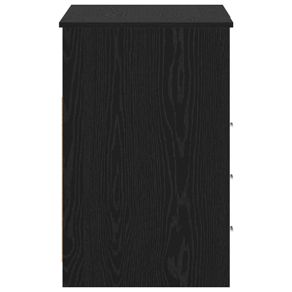 Skrivebord 2 pcs Svart Eik 140 x 50 x 76 cm Konstruert tre