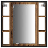 Baderomsspeilskap 3 pcs Brun 80 x 30 x 60 cm Konstruert tre