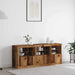 LED sideboard Gammelt tre 162 x 37 x 67 cm Konstruert tre