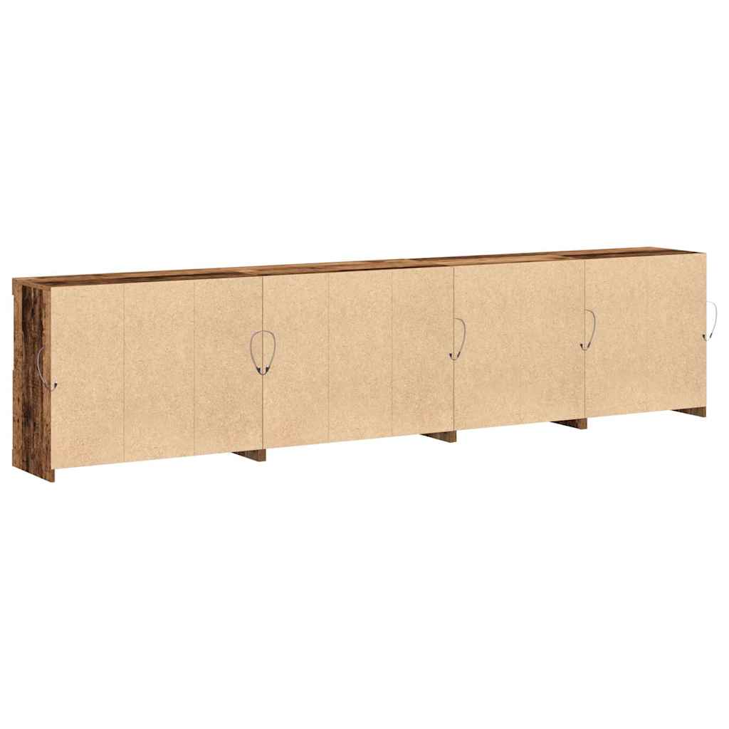 LED sideboard Gammelt tre 283 x 37 x 67 cm Konstruert tre