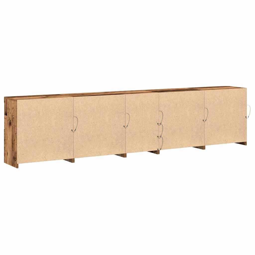 LED sideboard Gammelt tre 283 x 37 x 67 cm Konstruert tre