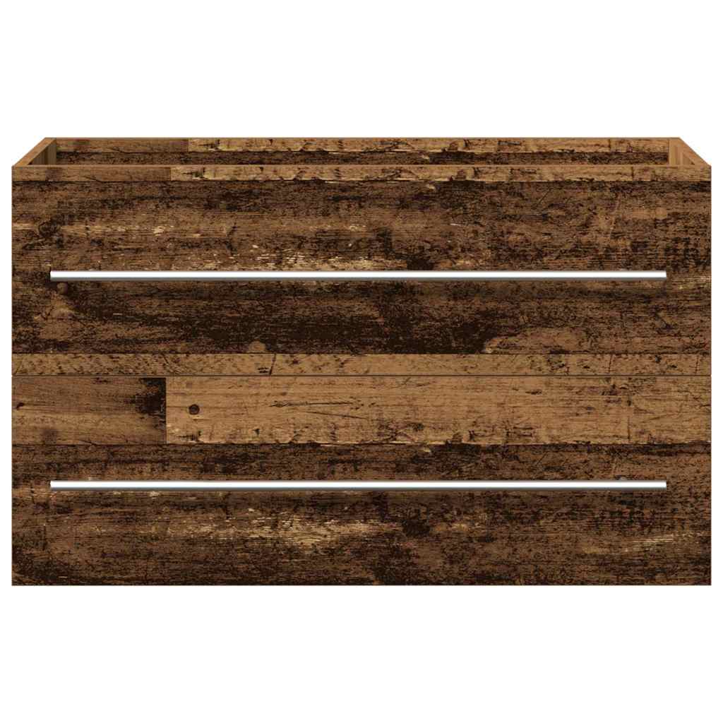 Baderomsvaskeskap med skuff Gamle tre 80 x 38,5 x 48 cm