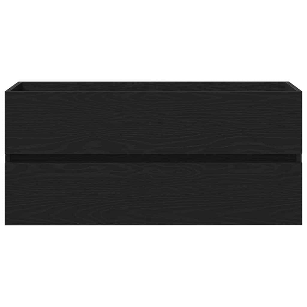 Baderomsvaskeskap for Svart Eik 90 x 39 x 62 cm Konstruert tre