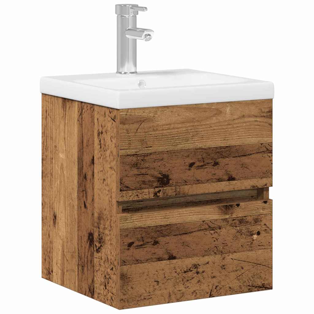 Baderomsvaskeskap for Svart Eik 41 x 39 x 62 cm Konstruert tre