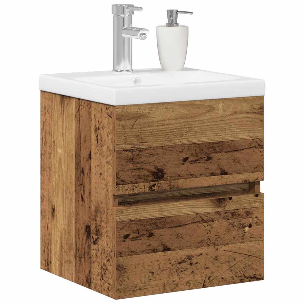 Baderomsvaskeskap for Svart Eik 41 x 39 x 62 cm Konstruert tre