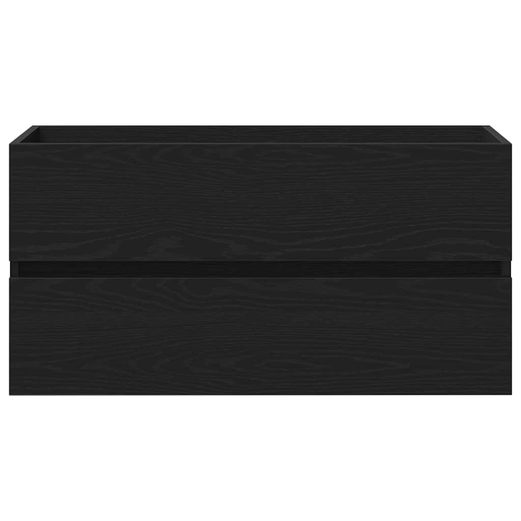 Baderomsvaskeskap for Svart Eik 90 x 39 x 62 cm Konstruert tre