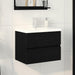 Baderomsvaskeskap for Svart Eik 60 x 39 x 62 cm Konstruert tre