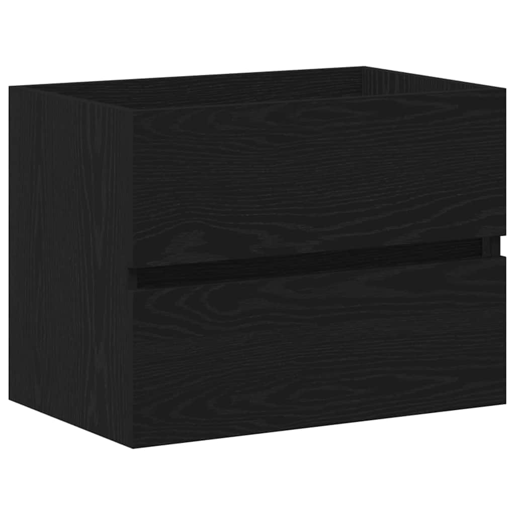 Baderomsvaskeskap for Svart Eik 60 x 39 x 62 cm Konstruert tre