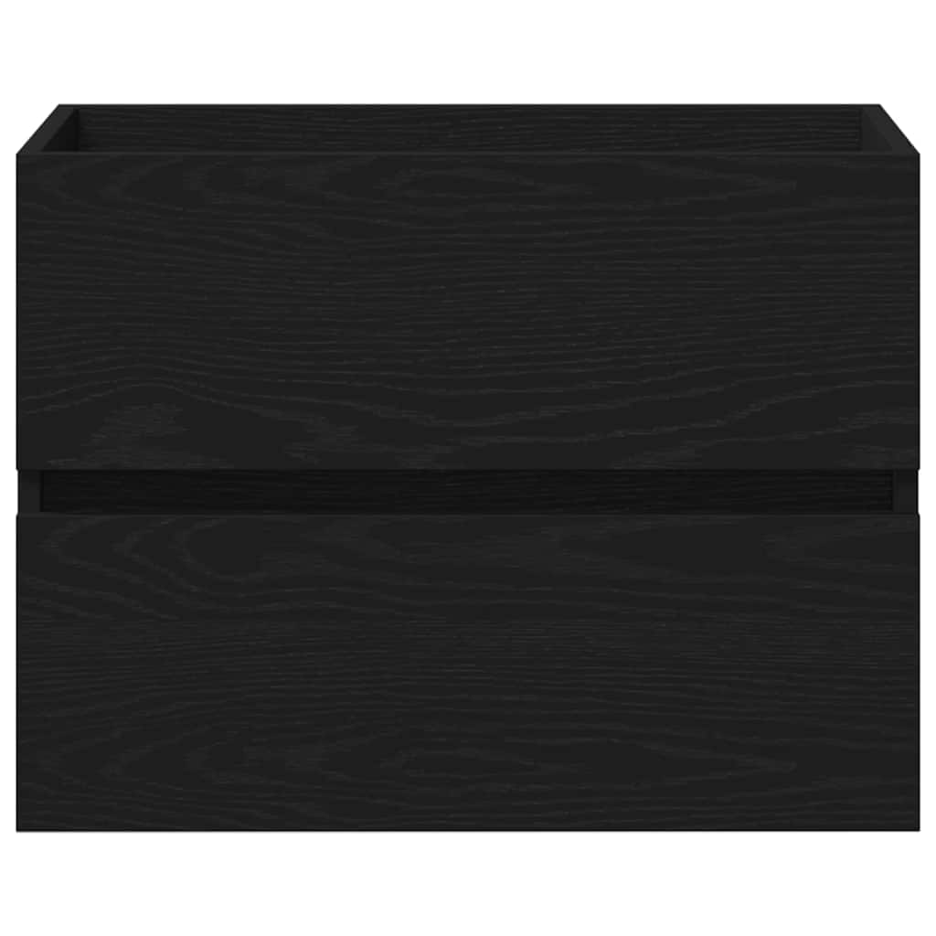 Baderomsvaskeskap for Svart Eik 60 x 39 x 62 cm Konstruert tre