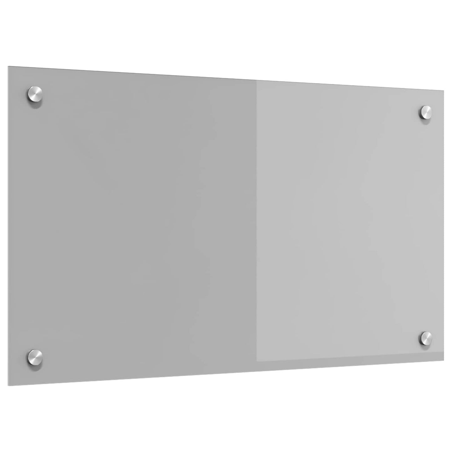 Kjøkkenbakplate Lysegrå 70 x 40 cm herdet glass vidaXL