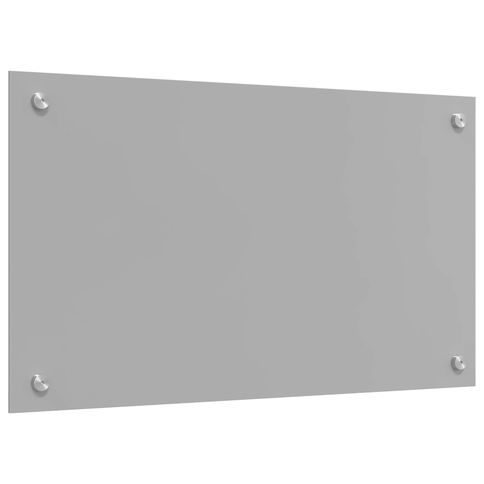 Kjøkkenbakplate Lysegrå 70 x 40 cm herdet glass vidaXL