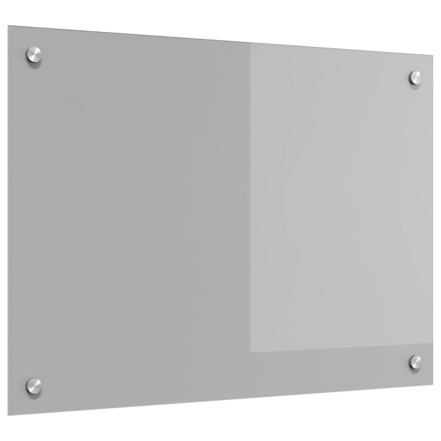 Kjøkkenbakplate Lysegrå 70 x 50 cm herdet glass vidaXL