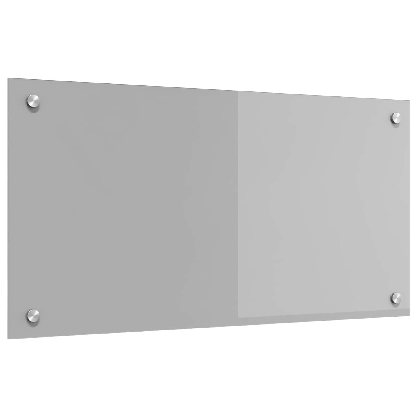 Kjøkkenbakplate Lysegrå 80 x 40 cm herdet glass vidaXL