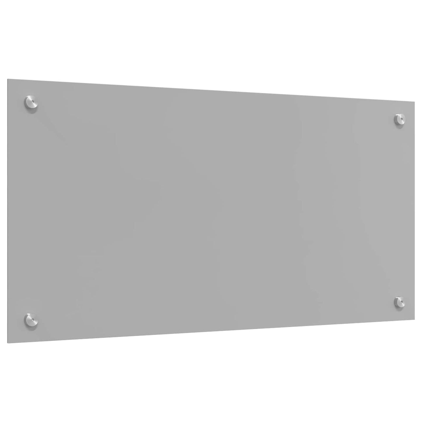 Kjøkkenbakplate Lysegrå 80 x 40 cm herdet glass vidaXL