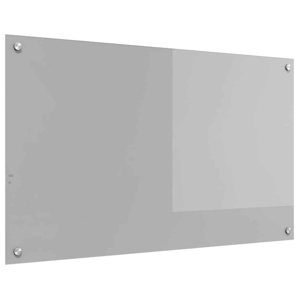 Kjøkkenbenkplate Lysegrå 100 x 60 cm herdet glass