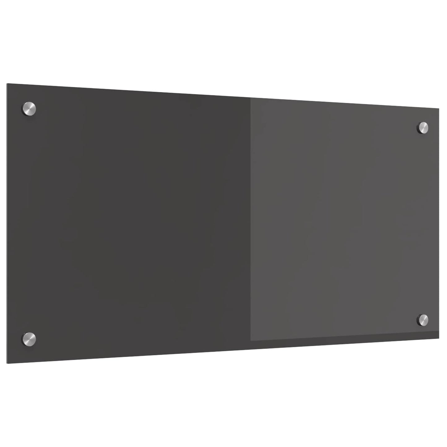 Kjøkkenbenkplate Mørkegrå 80 x 40 cm herdet glass