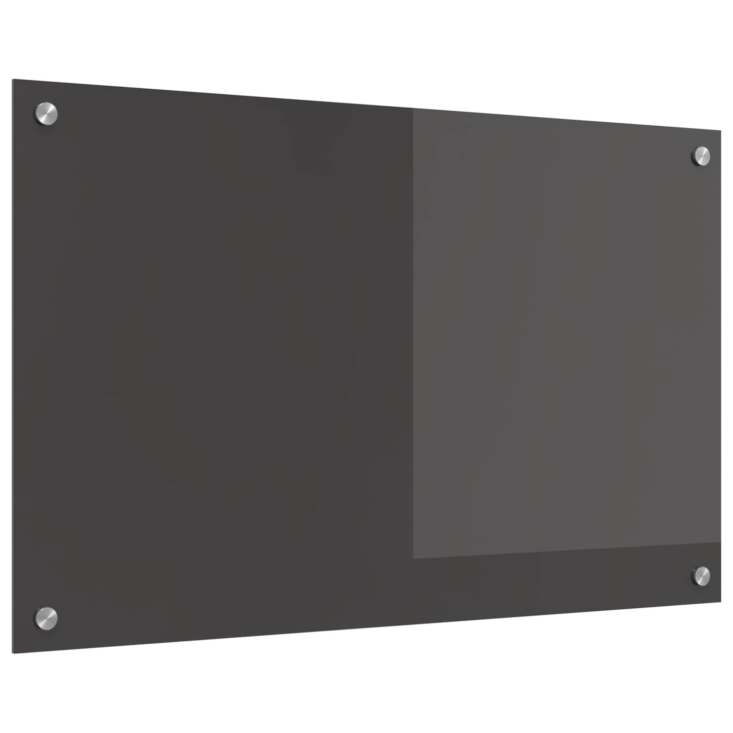 Kjøkkenbenkplate Mørkegrå 80 x 50 cm herdet glass