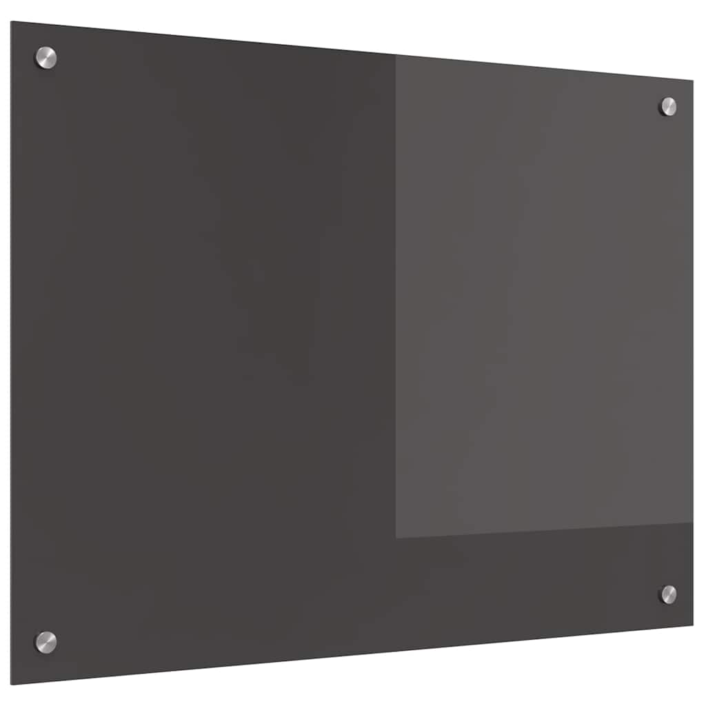 Kjøkkenbenkplate Mørkegrå 80 x 60 cm herdet glass