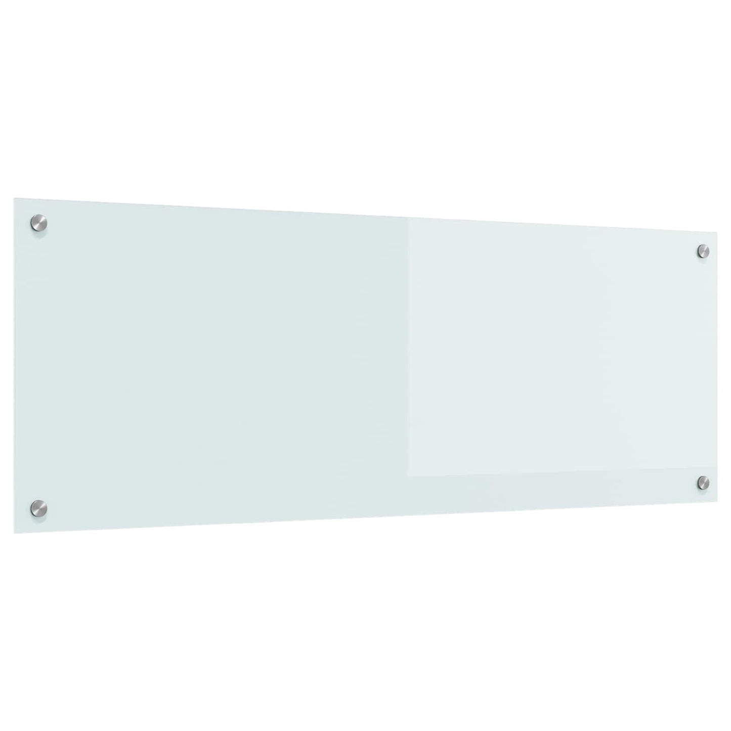 Kjøkkenbakplate Hvit 110 x 40 cm herdet glass vidaXL