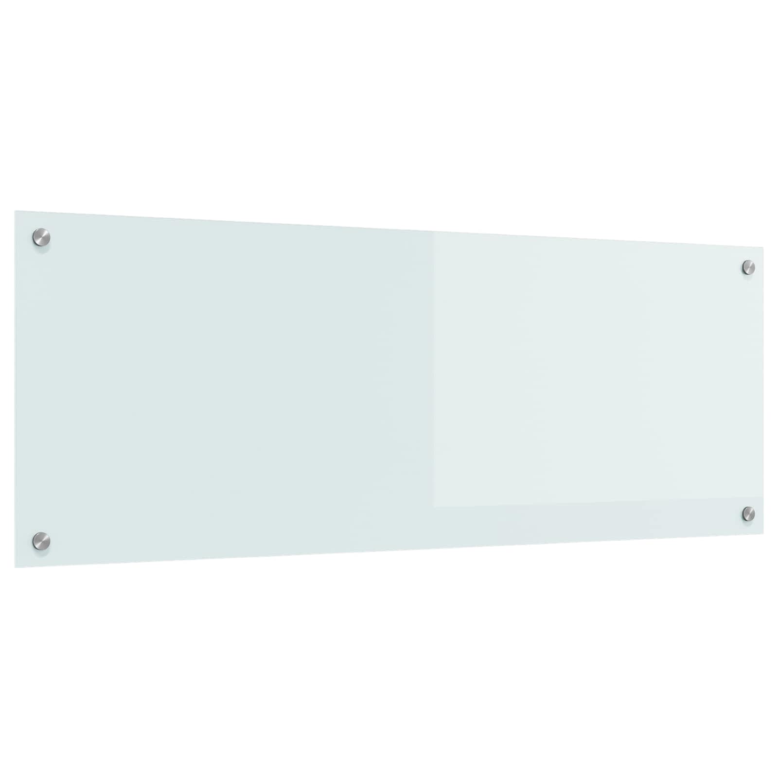 Kjøkkenbakplate Hvit 110 x 40 cm herdet glass vidaXL