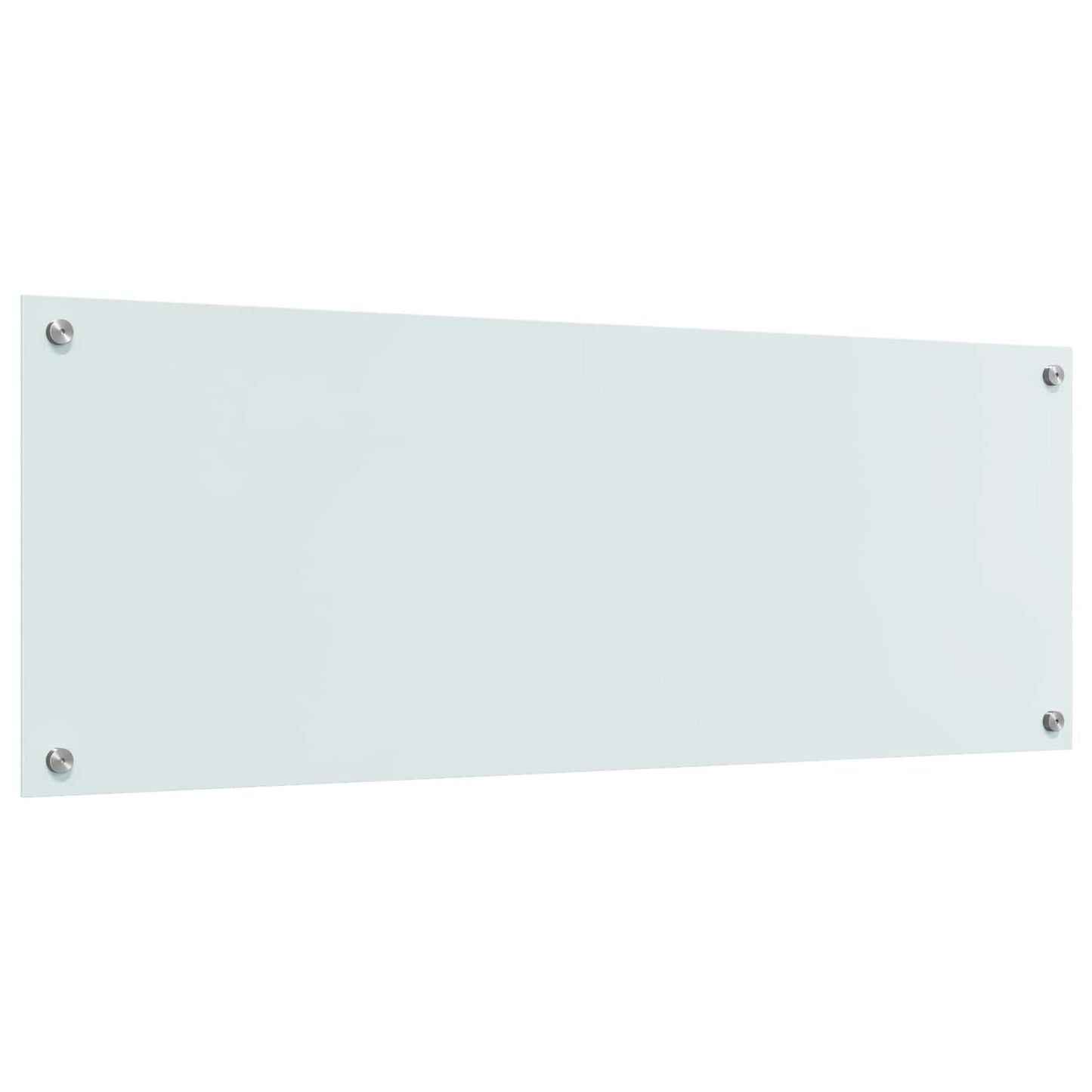 Kjøkkenbakplate Hvit 110 x 40 cm herdet glass vidaXL