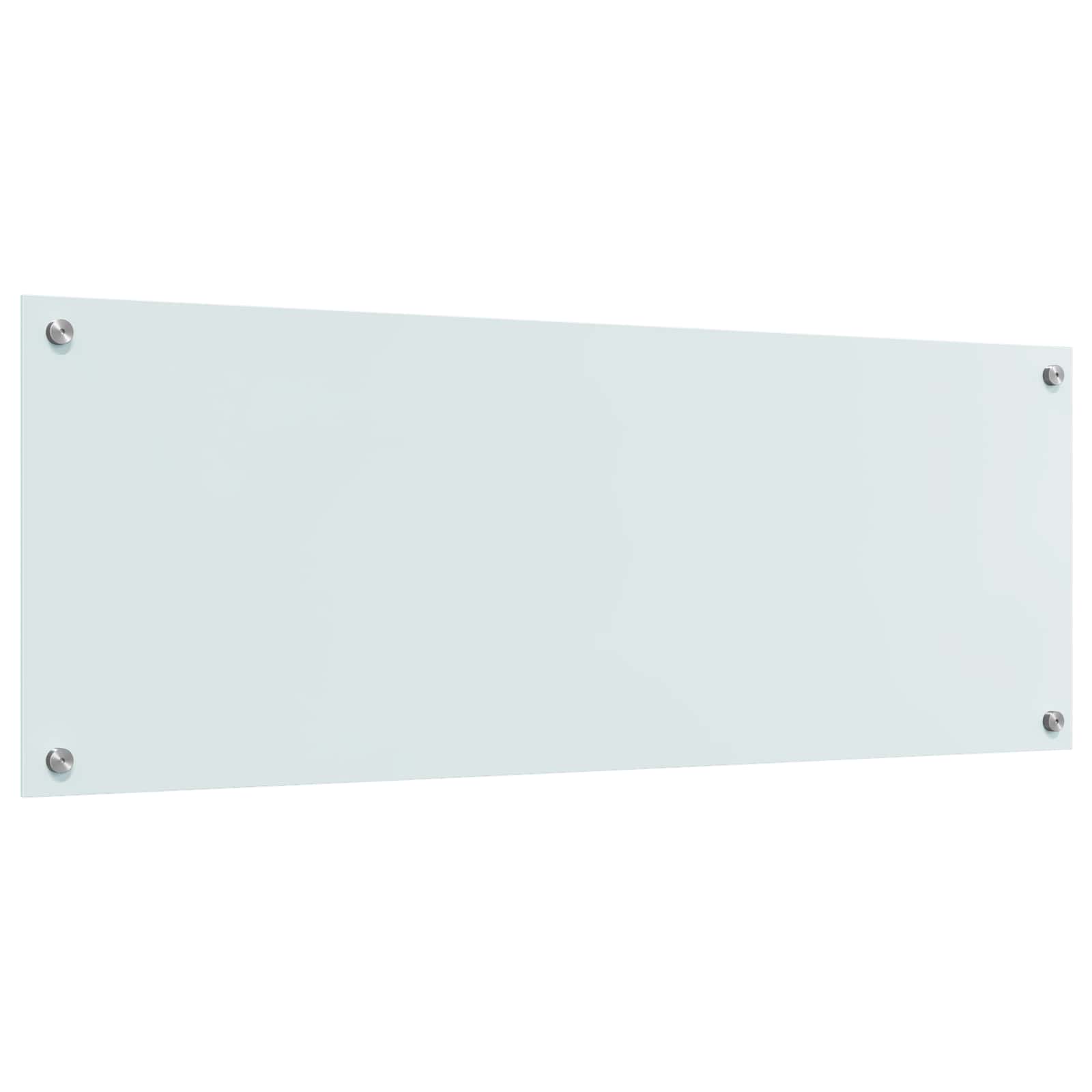 Kjøkkenbakplate Hvit 110 x 40 cm herdet glass vidaXL