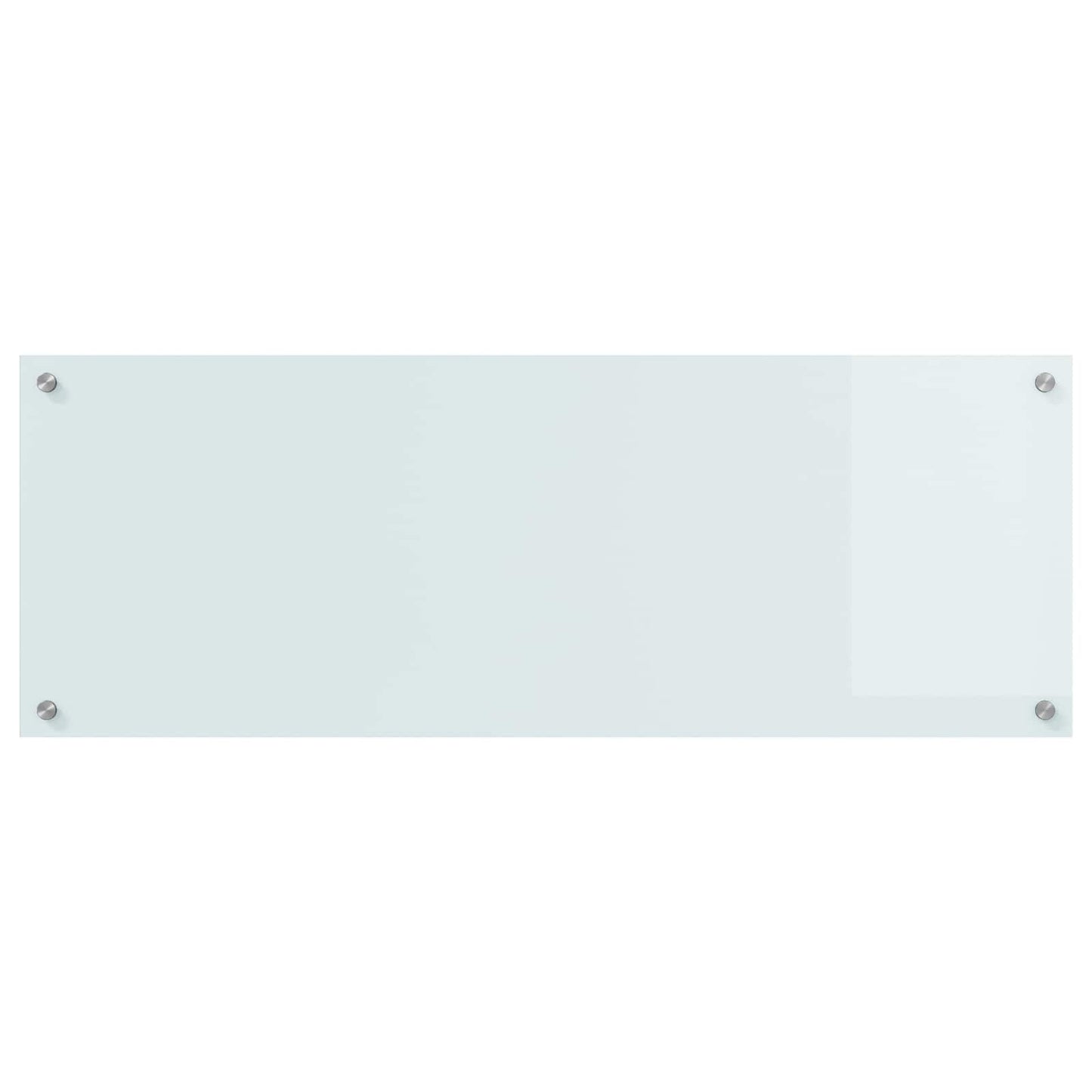 Kjøkkenbakplate Hvit 110 x 40 cm herdet glass vidaXL