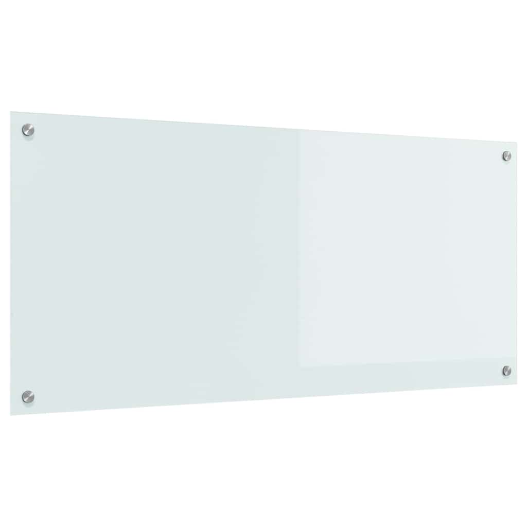 Kjøkkenbenkplate Hvit 110 x 50 cm herdet glass