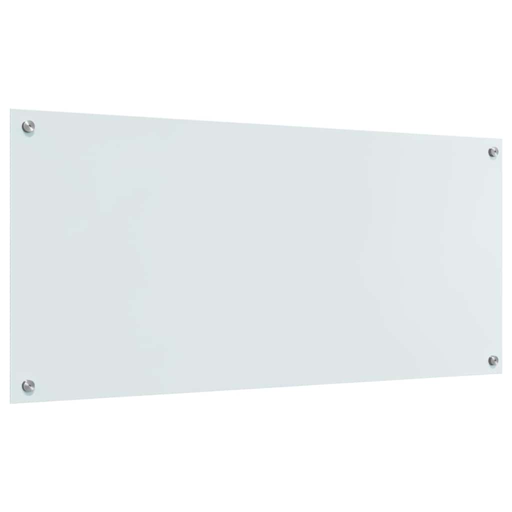 Kjøkkenbenkplate Hvit 110 x 50 cm herdet glass