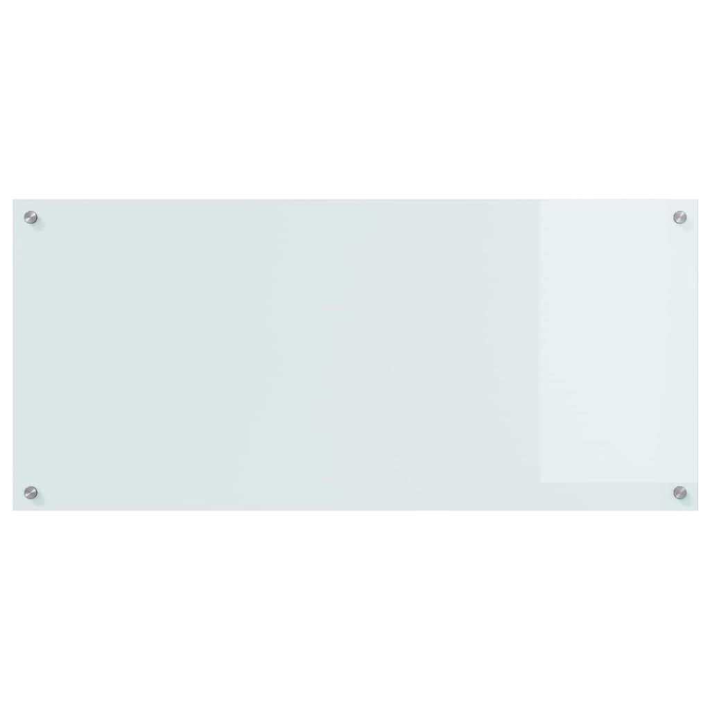 Kjøkkenbenkplate Hvit 110 x 50 cm herdet glass