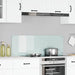 Kjøkkenbenkplate Hvit 120 x 40 cm herdet glass